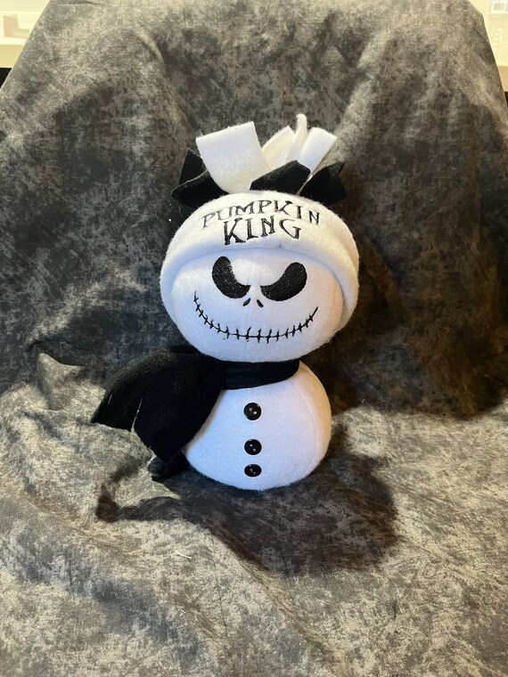 Jack Skellington Inspired Snowman Etsy