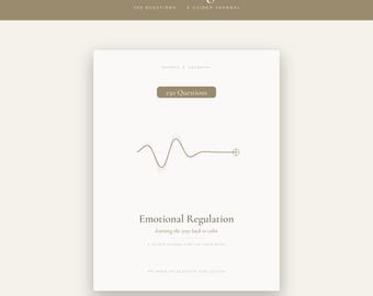 Diário de Regulação Emocional com 250 Perguntas | PDF Imprimível e Preenchível | Exercícios de Autorregulação para Ansiedade e do Sistema Nervoso | Terapia para Ansiedade