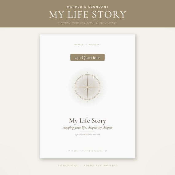 250 Questions My Life Story Journal| Guided Prompts | Memoir Autobiography Workbook | Life Story Graduation Gift