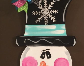 Snowman Door Hanger Winter door hanger