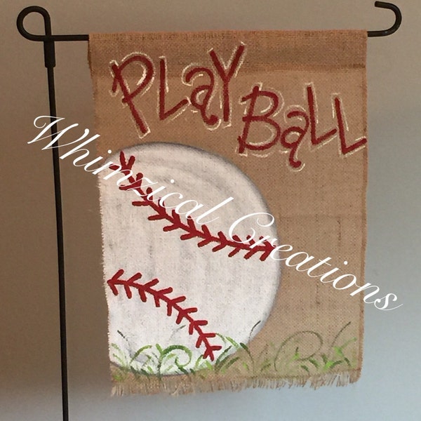 Baseball Garden Flag Etsy