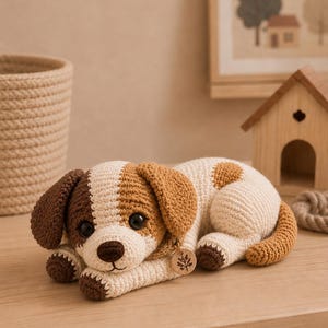Gehaakt amigurumipatroon puppy | Geschikt voor beginners, pdf direct downloaden