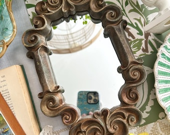 Vintage Mirror Rococo Style With Ornate Frame