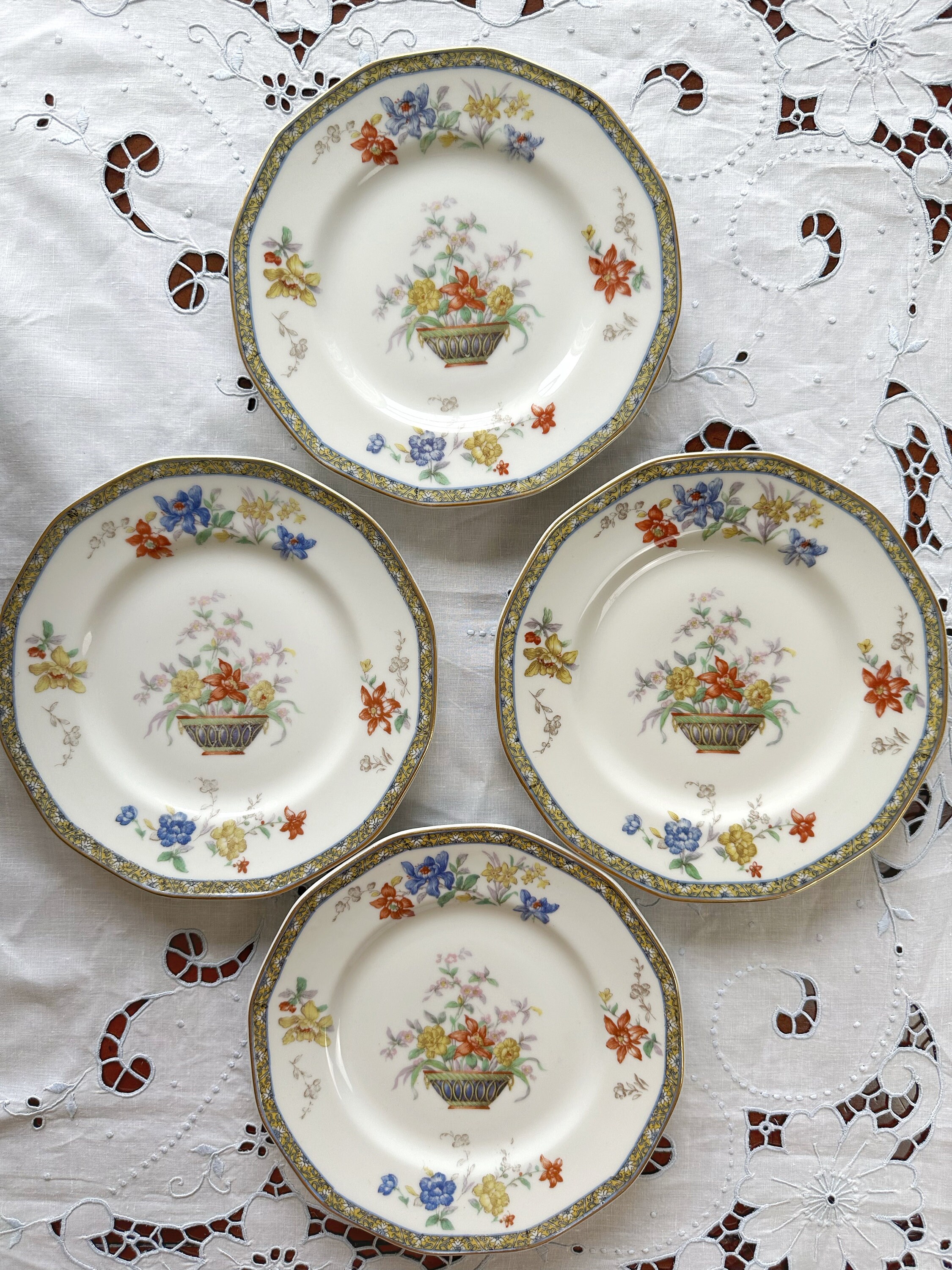 Limoges French Salad Plate Set Ganga Pattern Theodore Haviland - Etsy
