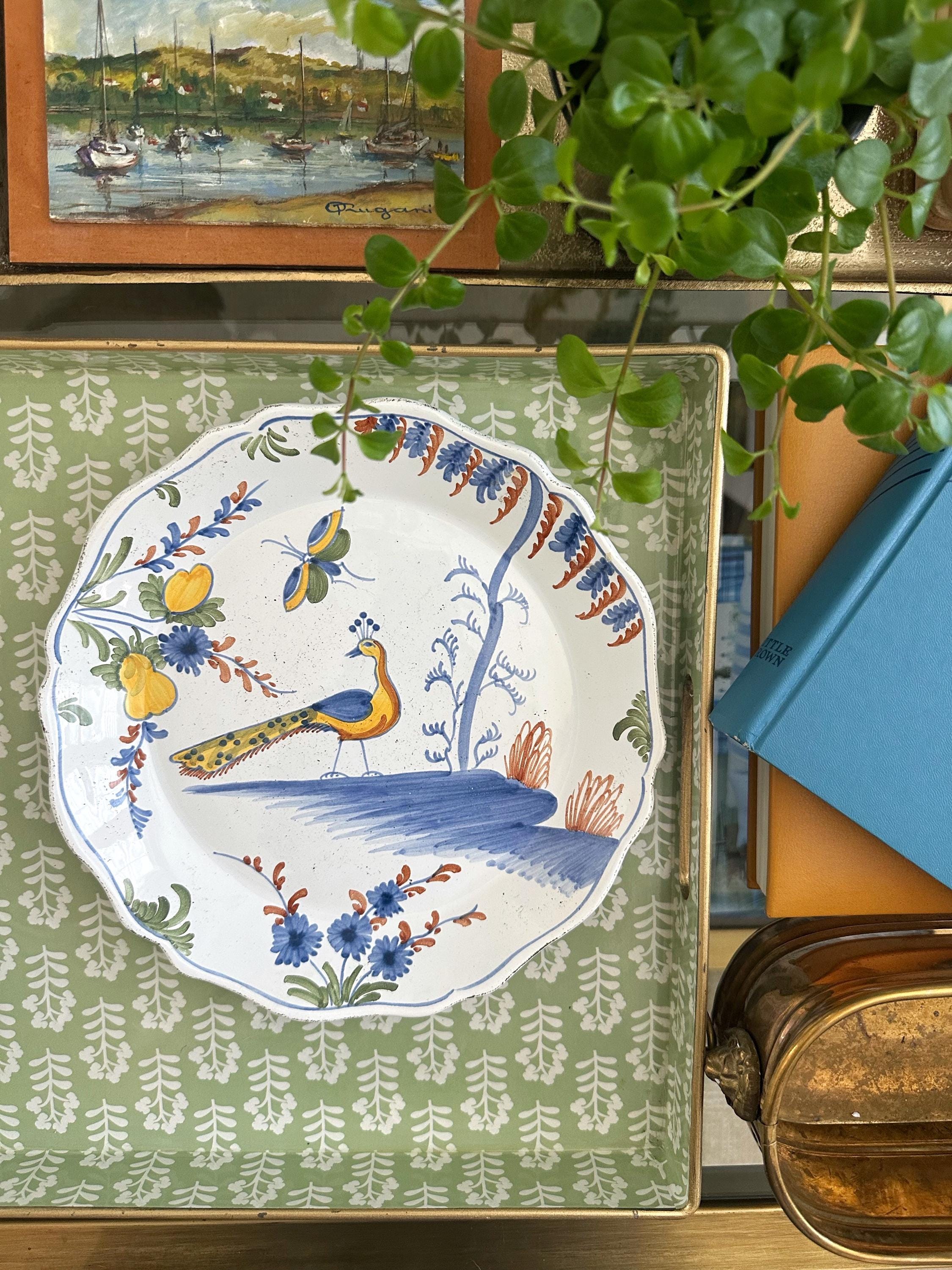 Antique Faience Plate - Etsy