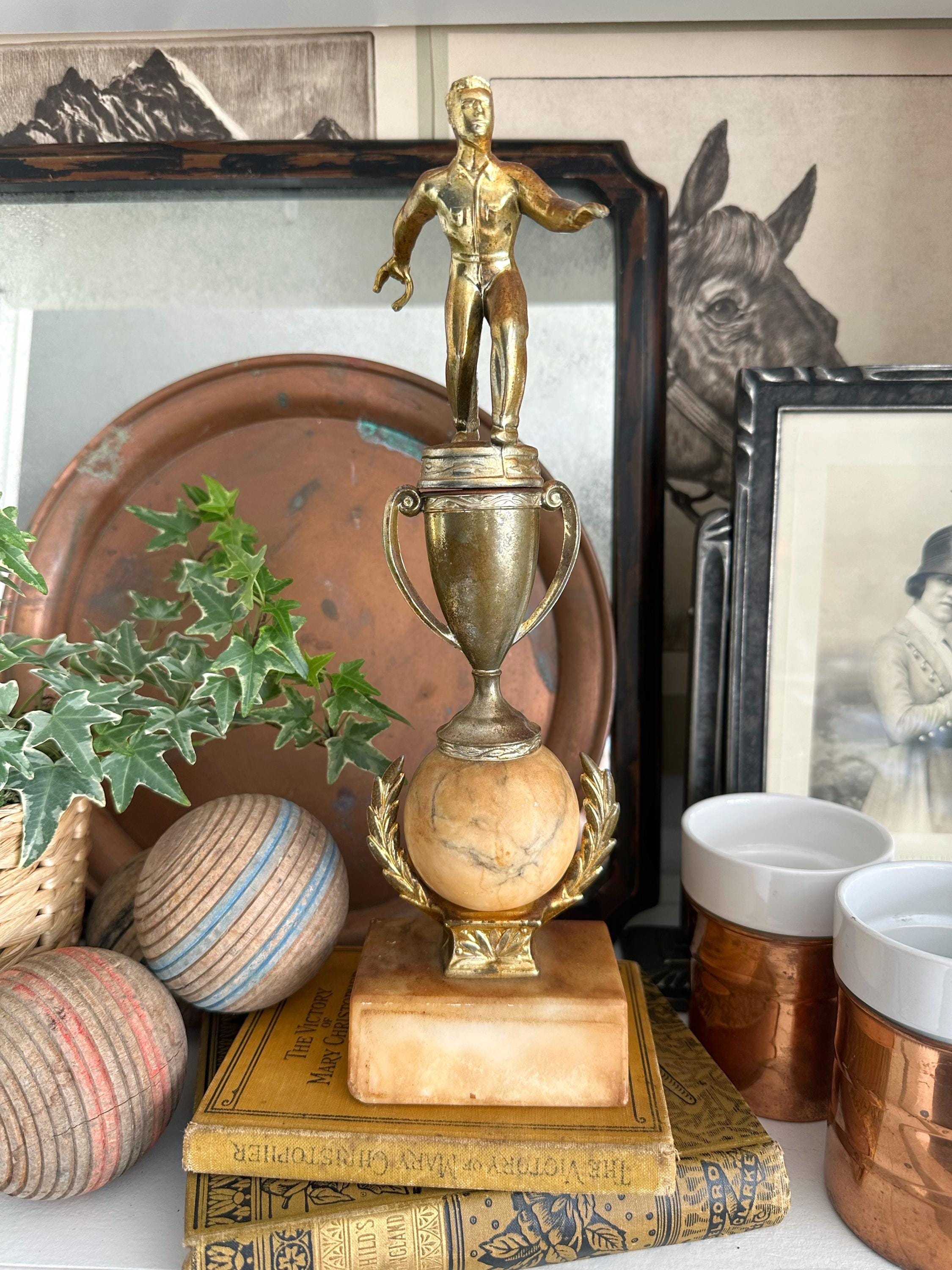 Vintage Antique Trophy - Etsy