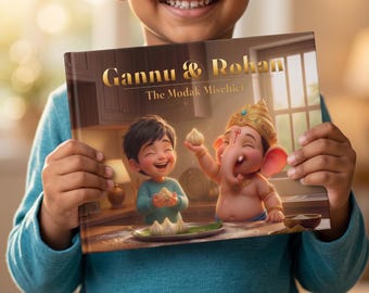 Personalized Ganesha Storybook – Your Child Makes Magic | Diwali Gift for Indian Kids | Keepsake for Happy Hearts