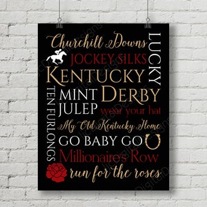 Kentucky Derby Party Pack Decorations Decor Digital Printable Subway ...