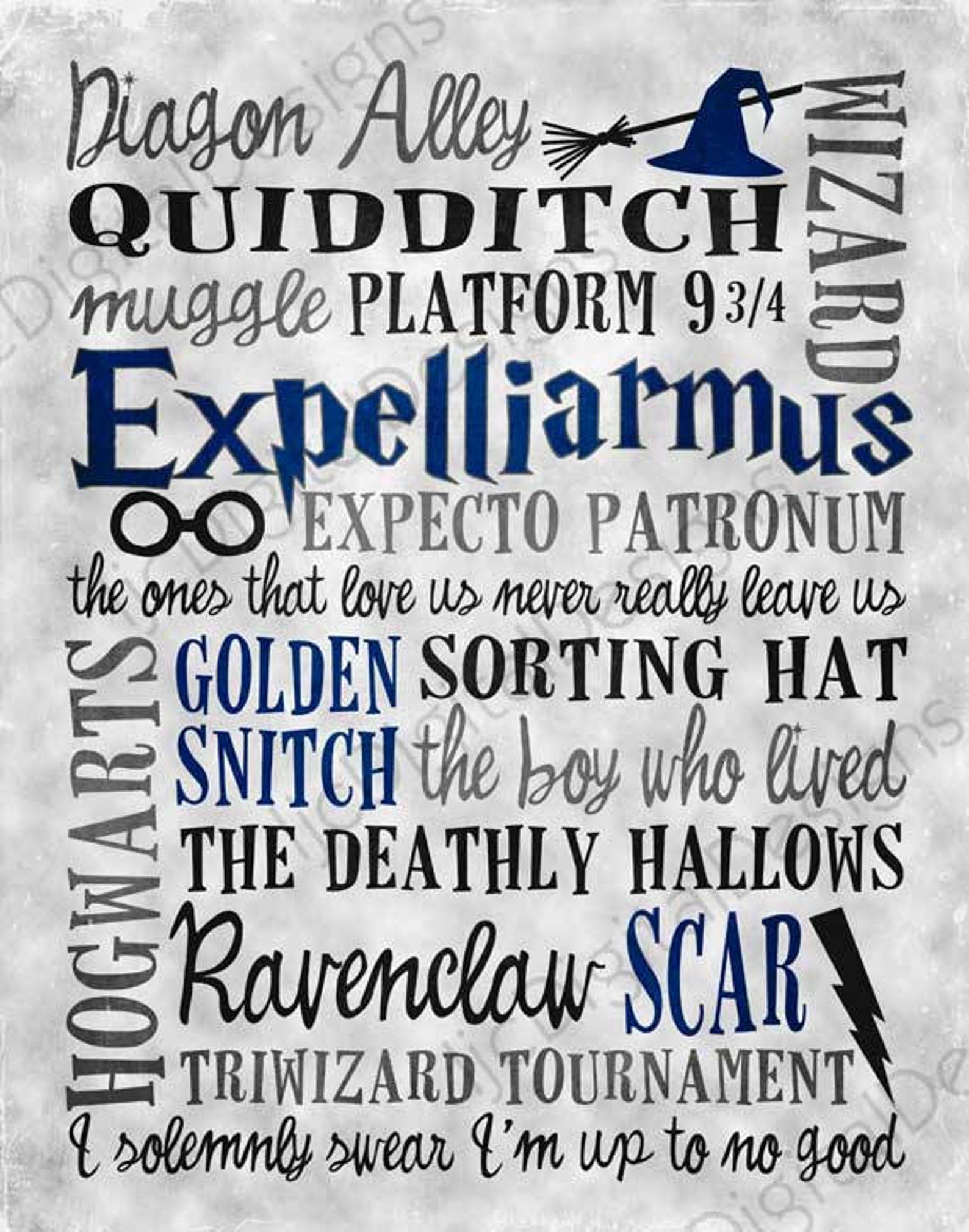 Printable Ravenclaw Harry Potter Fan Art Quotes Printable Etsy