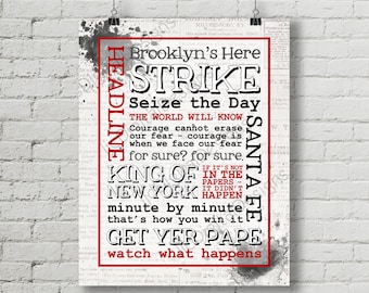 Newsies Printable Etsy Newsies Printable Etsy