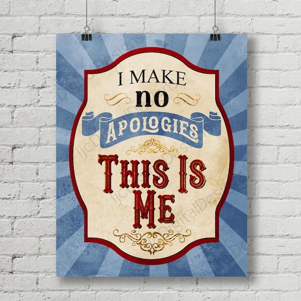 Greatest Showman Inspired Fan Art, This is Me, Printable Musical Quote, Word Art Poster, 11x14 i 8x10 INSTANT DOWNLOAD