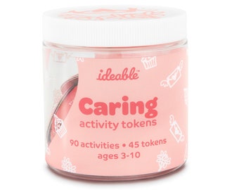 Caring Activity Tokens for Kids, Acts of Kindness, Preschool Activity, Learning Game, Childrens Valentines Day Gift, Educational Activity