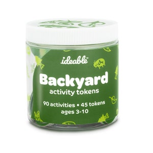 Backyard Activity Tokens, Nature Outdoor Activities for Kids, Outside Play, Family Games, Preschool, Gardening, Spring Summer Adventure