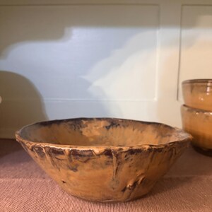 Black Clay Serving Bowl