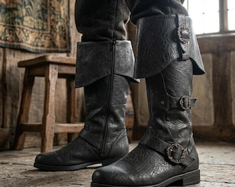 Medieval Renaissance Boots Pirate Viking Cosplay LARP Retro Costume Shoes