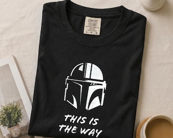 Camiseta Mandalorian This Is The Way - Camiseta minimalista de Star Wars, regalo de Star Wars