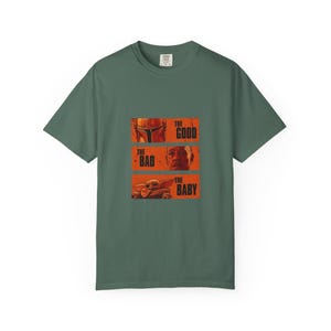 The Good The Bad and The Baby Shirt - Mandalorian and Grogu T-Shirt, Funny Star Wars Inspired Tee, Western Fan Gift Idea image 11