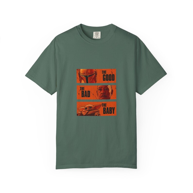 The Good The Bad and The Baby Shirt - Mandalorian and Grogu T-Shirt, Funny Star Wars Inspired Tee, Western Fan Gift Idea image 11