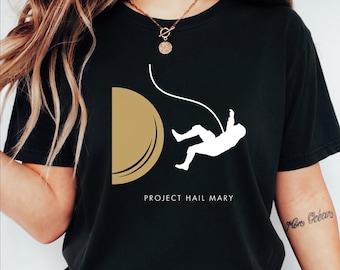 Project Hail Mary T-Shirt - Simple Minimalist Moon Tee