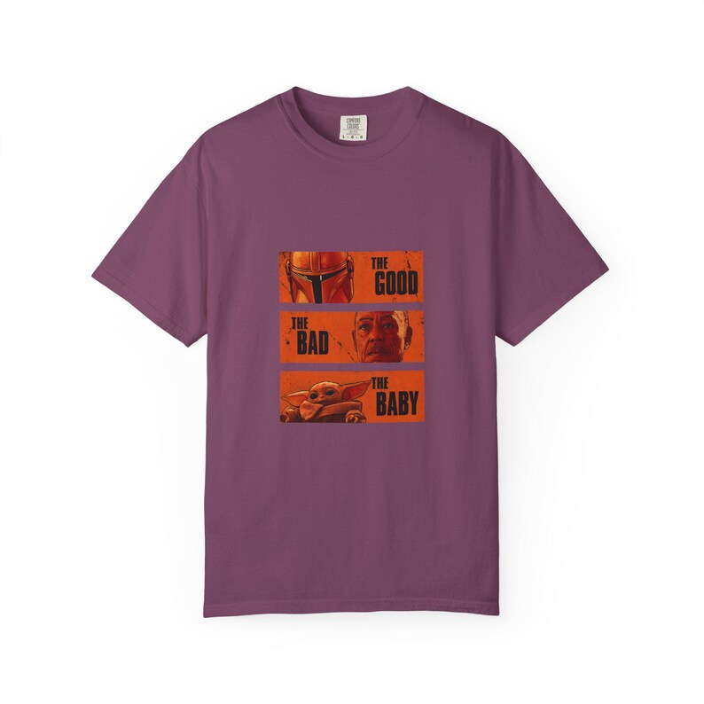 The Good The Bad and The Baby Shirt - Mandalorian and Grogu T-Shirt, Funny Star Wars Inspired Tee, Western Fan Gift Idea image 13