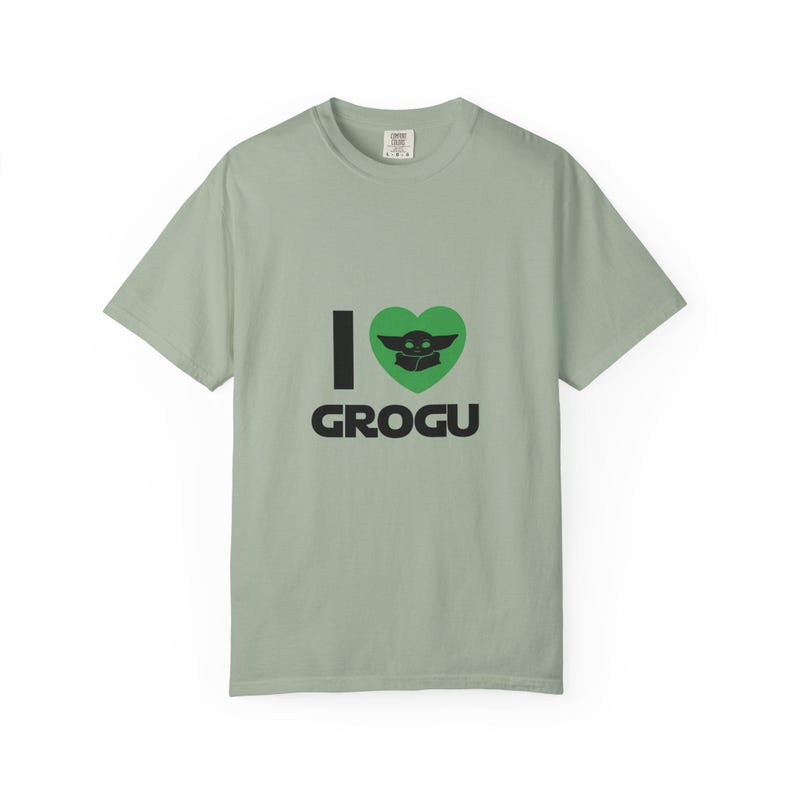 Camiseta "I Love Grogu" - Camiseta de Baby Yoda, linda camiseta de Mandalorian, idea de regalo para fans inspirada en Star Wars imagen 8