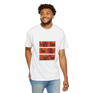 The Good The Bad and The Baby Shirt - Mandalorian and Grogu T-Shirt, Funny Star Wars Inspired Tee, Western Fan Gift Idea image 5