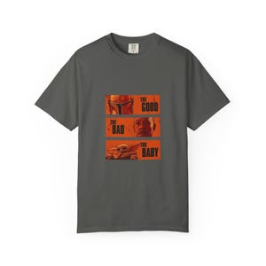The Good The Bad and The Baby Shirt - Mandalorian and Grogu T-Shirt, Funny Star Wars Inspired Tee, Western Fan Gift Idea image 9