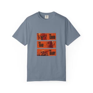 The Good The Bad and The Baby Shirt - Mandalorian and Grogu T-Shirt, Funny Star Wars Inspired Tee, Western Fan Gift Idea image 12