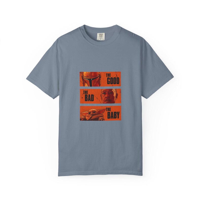 The Good The Bad and The Baby Shirt - Mandalorian and Grogu T-Shirt, Funny Star Wars Inspired Tee, Western Fan Gift Idea image 12