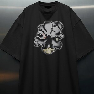 Camiseta Bioforce Hardcore Broken Skull Techno, Camiseta Vintage Rave Graphic Tee, Ropa urbana para DJs underground
