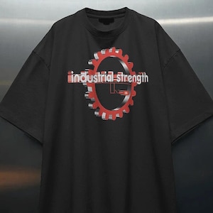 Industrial Stärke Cord Vintage T-Shirt, Techno Rave Grafik-Shirt
