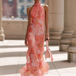 Coral Dress Wedding Guest - Etsy