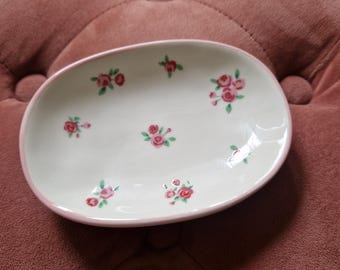 Shabby chic soap dish | Floral soap tray | cottage core