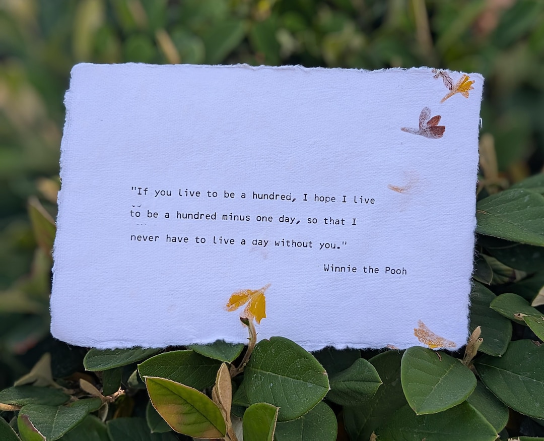 Custom Typewritten Card | Cotton & Petal Paper | Multiple Fonts ...