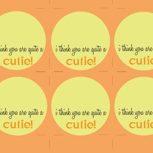 Valentine&#39;s Day I Think You Are a Cutie Printables