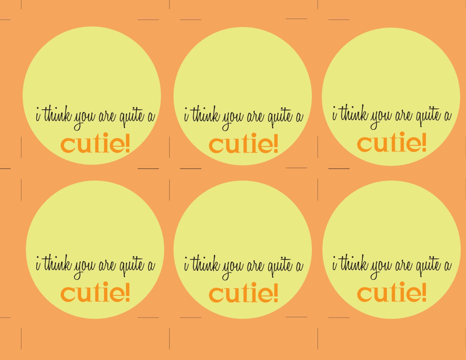 Valentine's Day I Think You Are a Cutie Printables - Etsy
