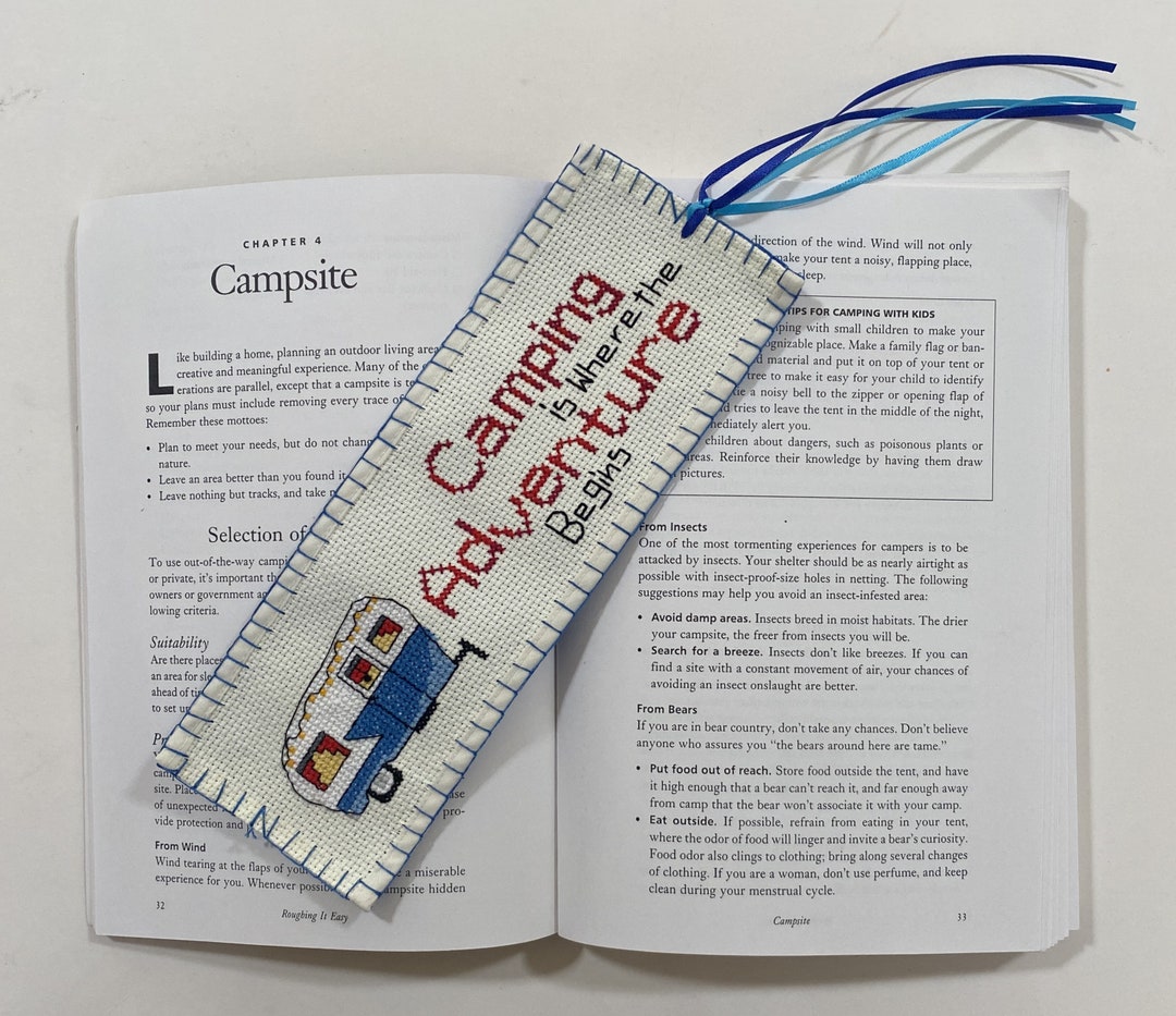 KIT - Camping Bookmark - "camping is Where the Adventure Begins ...