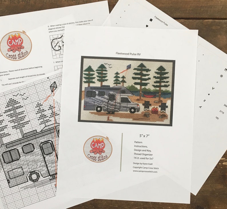 Crosstitch Rv Pattern PATTERN - Fleetwood Pulse RV - Counted Cross Stitch - Etsy