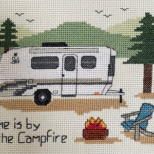 PDF Download - Sol Horizon Trailer &quot;Home is by the Campfire&quot; Counted Cross Stitch