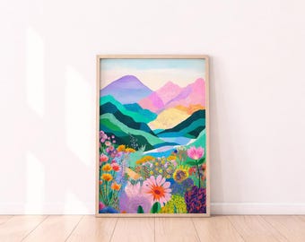 bright,colour landscape