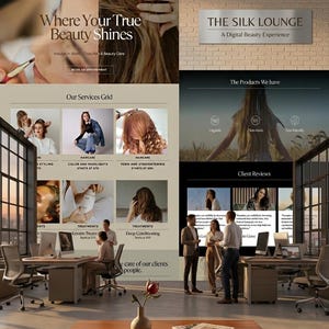 Custom Website Design for Salon| Modern Business Website | Luxury Branding & Professional Web Setup