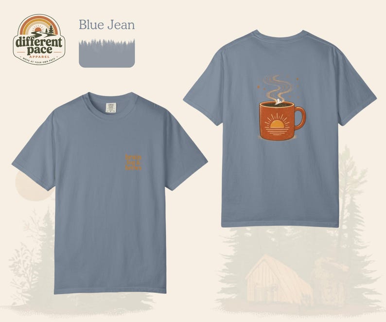Neurodivergent Rest T-Shirt | Cozy Coffee Tee | Slow Down Wellness Top image 7