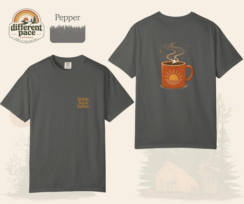 Neurodivergent Rest T-Shirt | Cozy Coffee Tee | Slow Down Wellness Top image 8