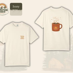 Neurodivergent Rest T-Shirt | Cozy Coffee Tee | Slow Down Wellness Top image 9