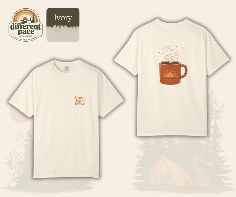 Neurodivergent Rest T-Shirt | Cozy Coffee Tee | Slow Down Wellness Top image 9