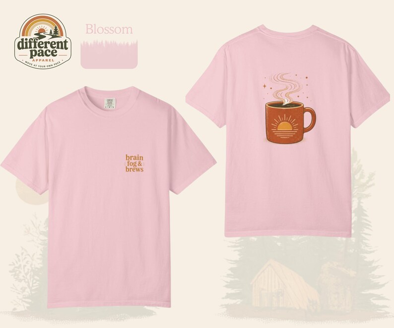Neurodivergent Rest T-Shirt | Cozy Coffee Tee | Slow Down Wellness Top image 6