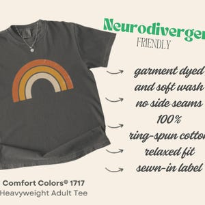 Neurodivergent Rest T-Shirt | Cozy Coffee Tee | Slow Down Wellness Top image 12