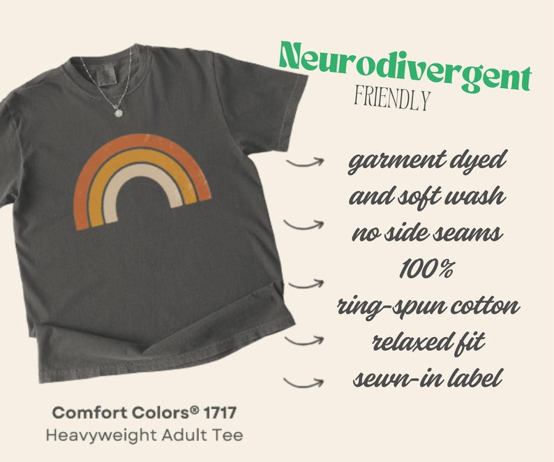 Neurodivergent Rest T-Shirt | Cozy Coffee Tee | Slow Down Wellness Top image 12