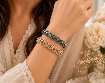 Beaded Crochet Bracelet Pattern, Triple Strand Tutorial (PDF Download)