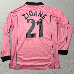 Zidane Juventus Jersey Pink - Etsy Canada